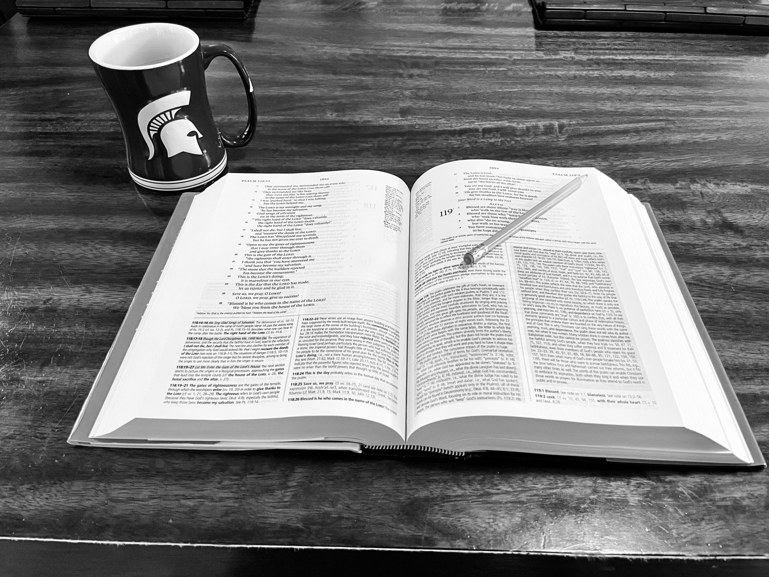 Study Bible and Morning Coffee